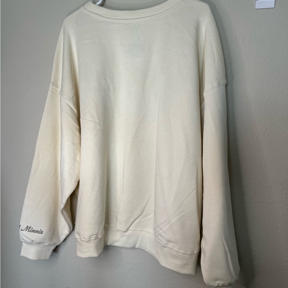 Disney Mickey and Mini embroidered women’s neutral pullover sweatshirt,NWT XL - Picture 7 of 7